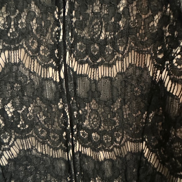 Black and Nude Lace dress w Tutu under - Picture 4 of 7